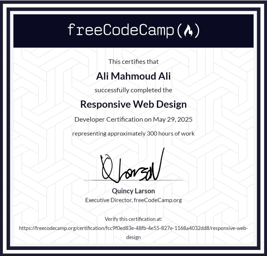 Responsive Web Design Certification