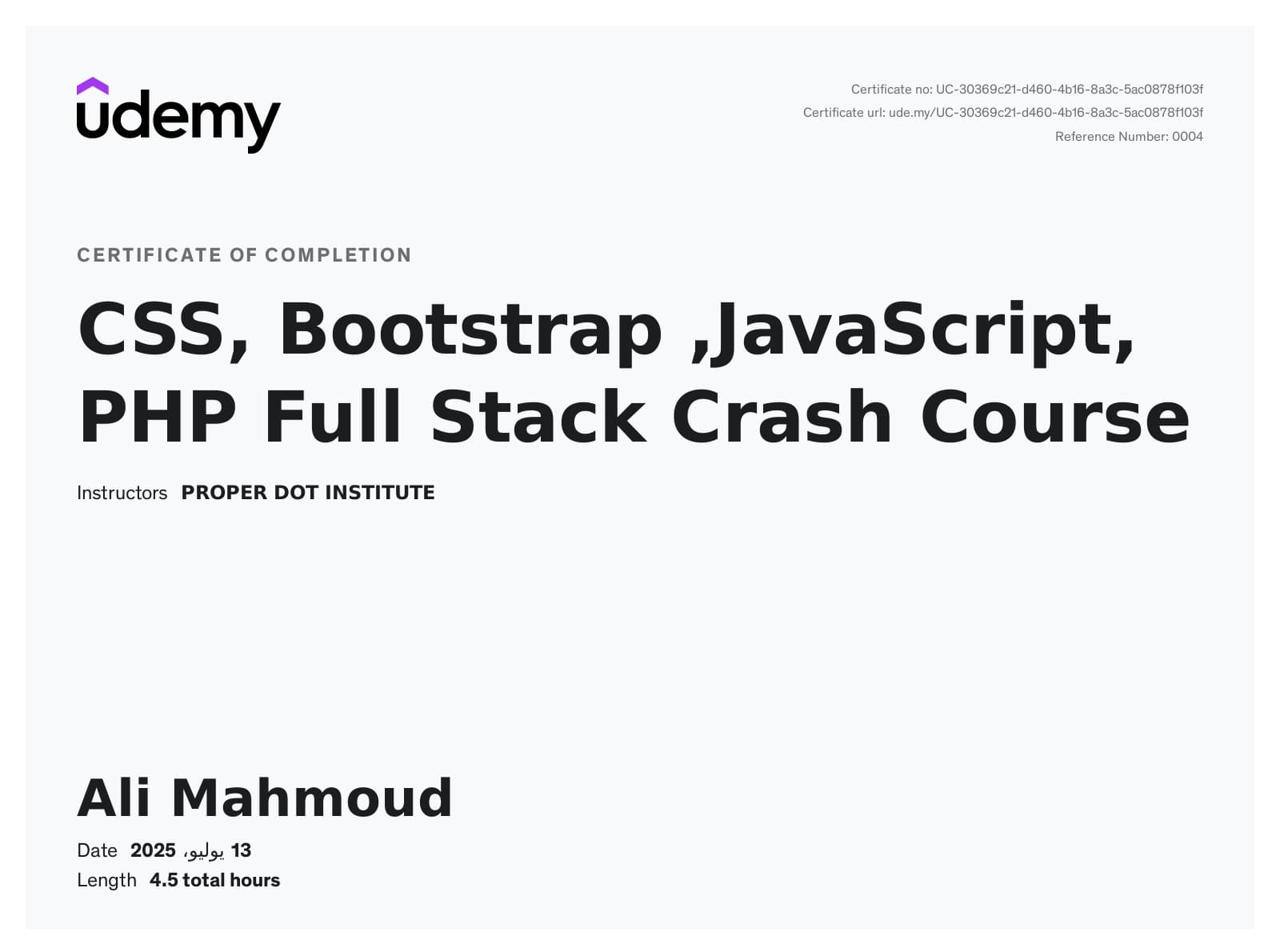 CSS, Bootstrap, JS, PHP Full Stack